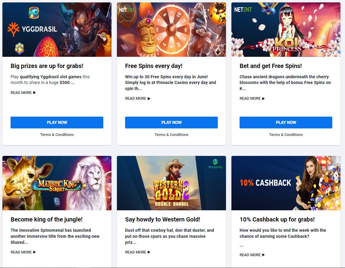 Ofertas del casino